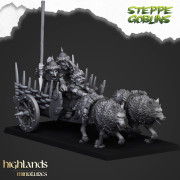 Highlands Miniatures - Steppe Goblins - Chariot Gobelin des Steppes