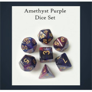 Amethyst Purple Dice Set
