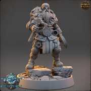 Daybreak Miniatures - The Wintershadows of Frostfang Hold : Haldor Skullsplitter [50mm]