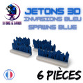 Jetons 3D Spawn Blue (6 pieces) 0