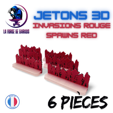 Jetons 3D Spawn Red (6 pieces)