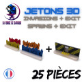 Jetons 3D Spawns + Exit (25 pieces) 0