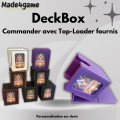 DeckBox Commander 100+ avec Toploader - Violet 1