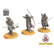Grey Castle - x3 Grey Castle Guard with Long Bows - Davales