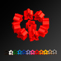 10 Meeples - Red 0