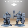 Station Forge - Légion de Fer – 3x Grimguard Mutants Rippers Weapons 4