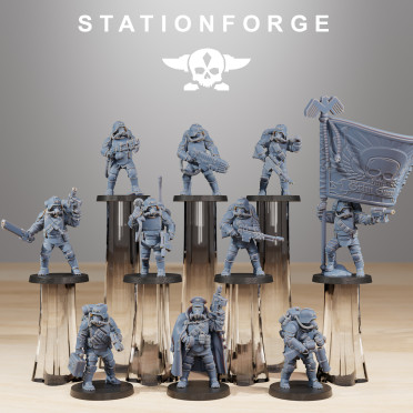 Station Forge - Légion de Fer – 10x Grimguard Ironclads