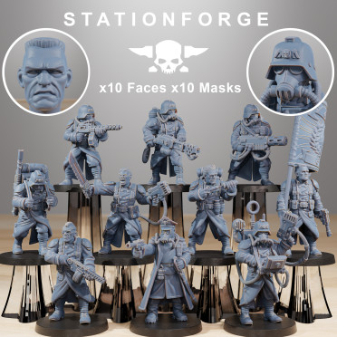 Station Forge - Légion de Fer – 10x Grimguard Combatants Command