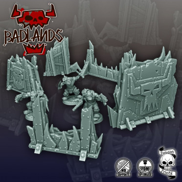 Forbidden Prints Scenery - Barrier Set Bad Lands