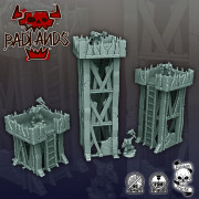 Forbidden Prints Scenery - Towers Bad Lands