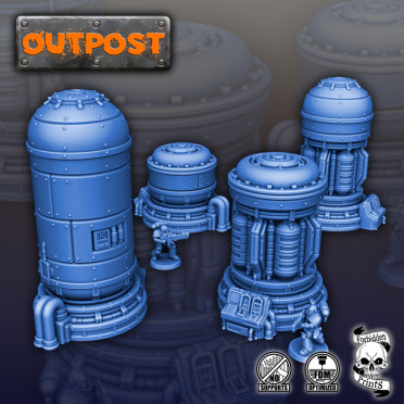 FORBIDDEN PRINT - Décors - Silo Set OutPost/the Pit