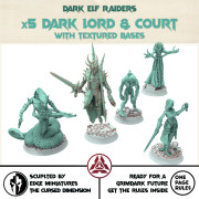 Dark city - x5 Dark Lord & Court - Edge Miniature the Cursed Dimension