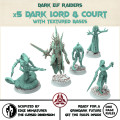 Dark city - x5 Dark Lord & Court - Edge Miniature the Cursed Dimension 0