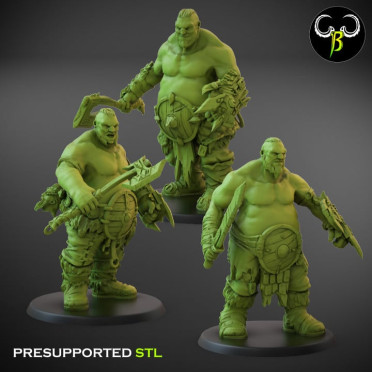 Ogres - x3 Hunger Sons Shield V1 - ClayBeastCreation