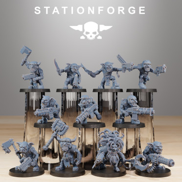 Station Forge - Orques – 11x Gobs Infantry