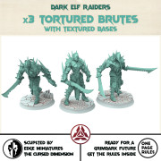 Dark city - x3 Tortured Brutes - Edge Miniature the Cursed Dimension