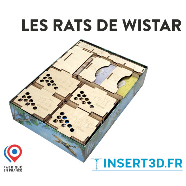 Les Rats de Wistar - Insert compatible en bois - livré assemblé