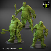 Ogres - x3 Hunger Sons Shield V2 - ClayBeastCreation