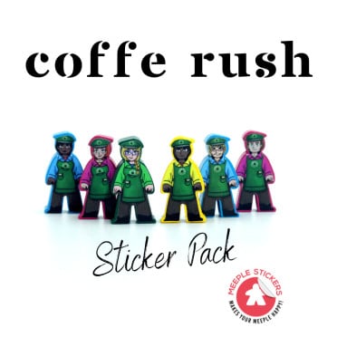 Coffee Rush - Set d'autocollants