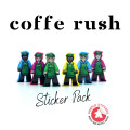 Coffee Rush - Set d'autocollants 0