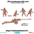 Eskice Miniature – WWII – ZiS-3 russian gun with crew - 28mm 1