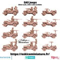 Eskice Miniature – WWII – 1x SAS Jeeps - 28mm 2