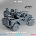 Eskice Miniature – WWII – 1x SAS Jeeps - 28mm 4