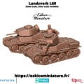 Eskice Miniature – WWII – Landsverk L60 tank - 28mm 0