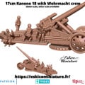 Eskice Miniature – WWII – 17cm kanone 18 with crew - 28mm 0