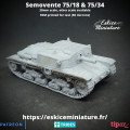 Eskice Miniature – WWII – 1x Semovente 75/18 & 75/34 - 28mm 2