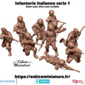 Eskice Miniature – WWII – Italian infantry ww2 serie 1 - 28mm 1