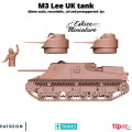 Eskice Miniature – WWII – M3 Lee tank with pilot - 28mm 1