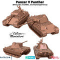 Eskice Miniature – WWII – Panzer V Panther tank with pilot - 28mm 0