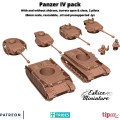 Eskice Miniature – WWII – Panzer IV pack 2 chars - 28mm 1