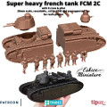 Eskice Miniature – WWII – FCM 2C super heavy tank - 28mm 1