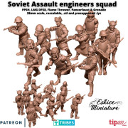 Eskice Miniature – WWII – Soviet Assault engineers squad - 28mm