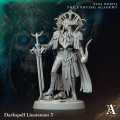 Archvillain Games - Univers Stoa Mortis The Undying Academy - Lot de 4 Darkspell Lieutenant [25 mm] 2