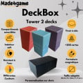 DeckBox triple compartiments - 2x100 cartes et tiroir de rangement 4