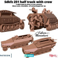 SDKFZ 251 with crew - 3D 0