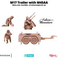 M45 AA on M17 trailer - 3D 1