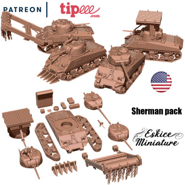 Pack Sherman - Fichiers 3D