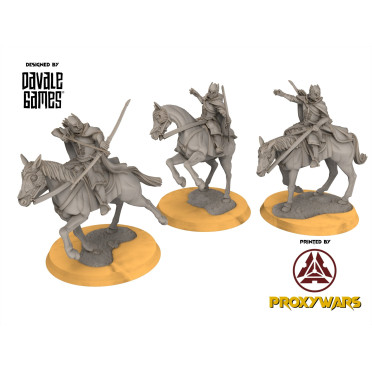 Grey Castle - x3 Court Guards Mounted - Davales