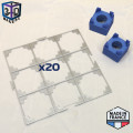 Additional kit Tile placement grids for Carcassonne 2