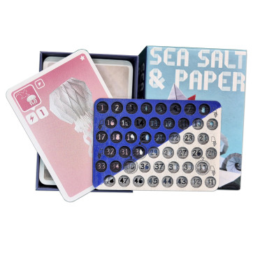 Score Board with Tokens for "Sea Salt & Paper"