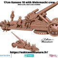 K18 Kanone 17cm and crew - 3D 0