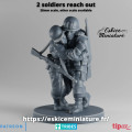 Limited series, 2 enemy soldiers help each other - 3D 1