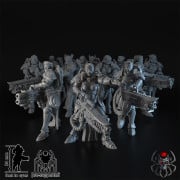 Eight Legs Miniatures – The Widows – Widows of Retribution Heavy Weapon Squad