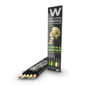 Weathering Pencils - Green & Brown: Shading & Effects Set 0