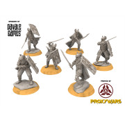 Dragon Army - x6 Dragon Army Elite with Sword and shield - Davale Games