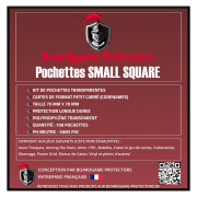 100 Pochettes Small Square 70x70mm | Boardgame Protectors